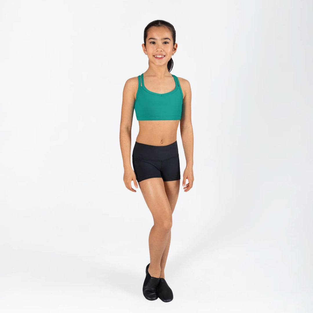 Energetiks Girls Roxy Cross Back Supportive Dance Crop Top