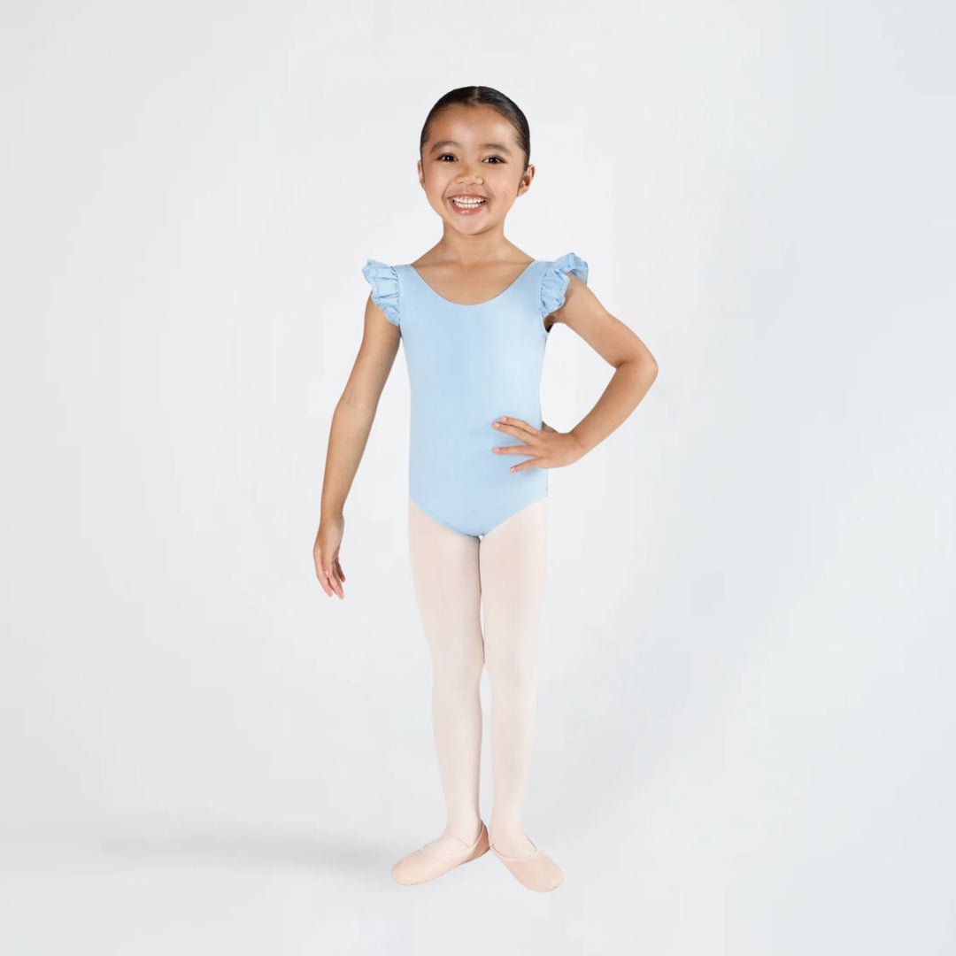 Energetiks Girls Emery Frill Sleeve Scoop Neck Leotard