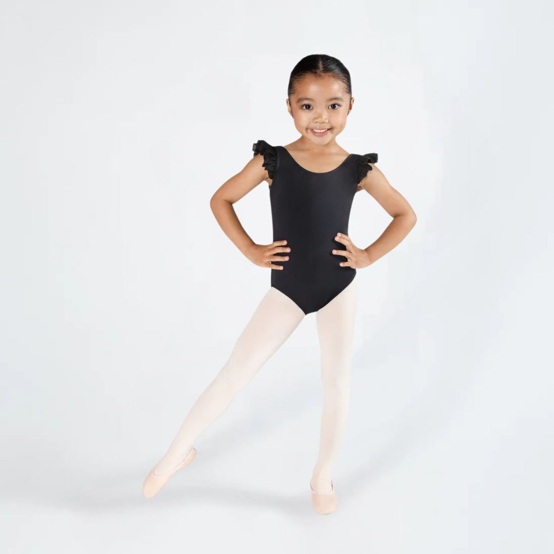 Energetiks Girls Emery Frill Sleeve Scoop Neck Leotard
