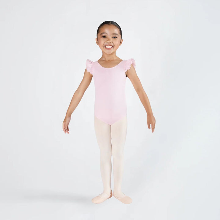Energetiks Girls Emery Frill Sleeve Scoop Neck Leotard