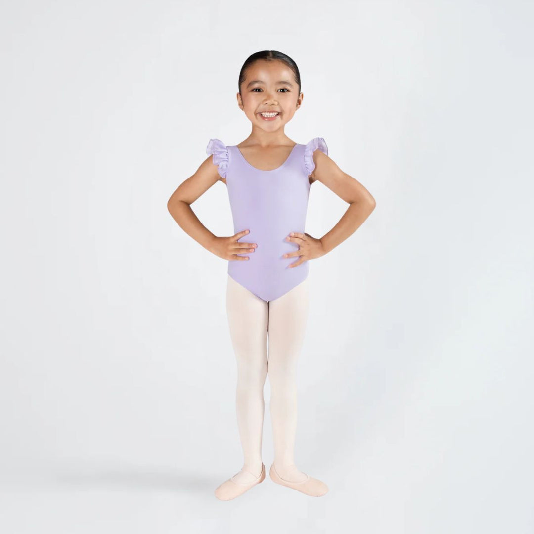 Energetiks Girls Emery Frill Sleeve Scoop Neck Leotard
