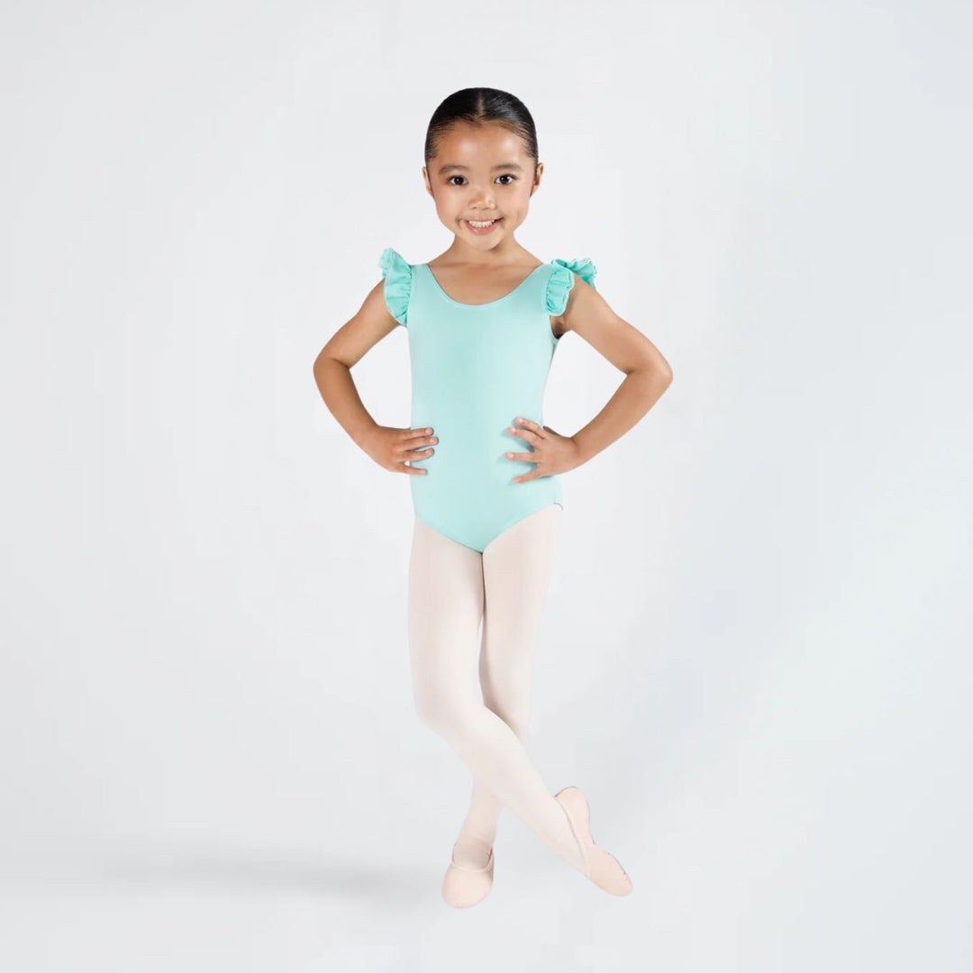 Energetiks Girls Emery Frill Sleeve Scoop Neck Leotard