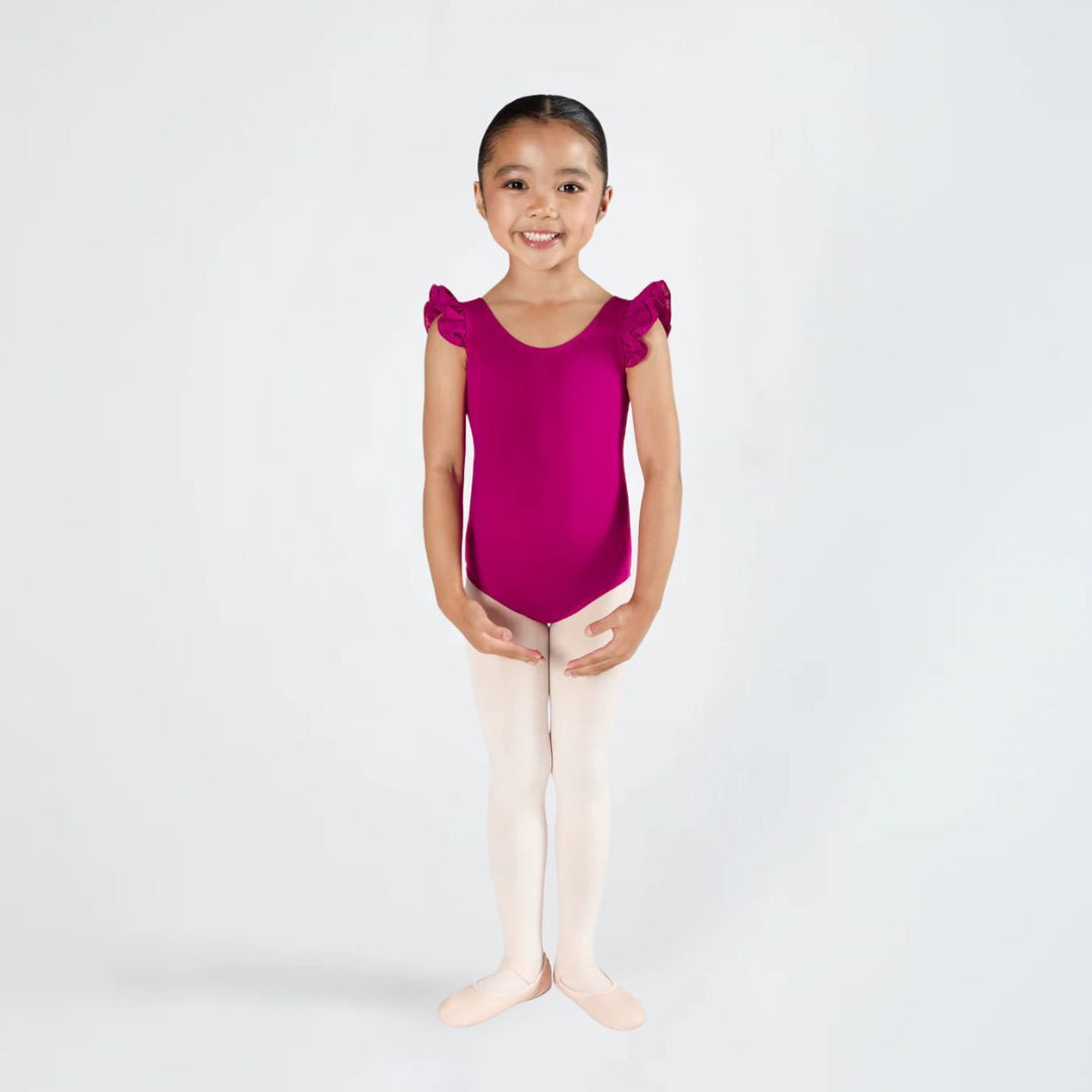 Energetiks Girls Emery Frill Sleeve Scoop Neck Leotard