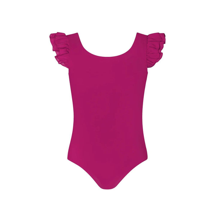 Energetiks Girls Emery Frill Sleeve Scoop Neck Leotard