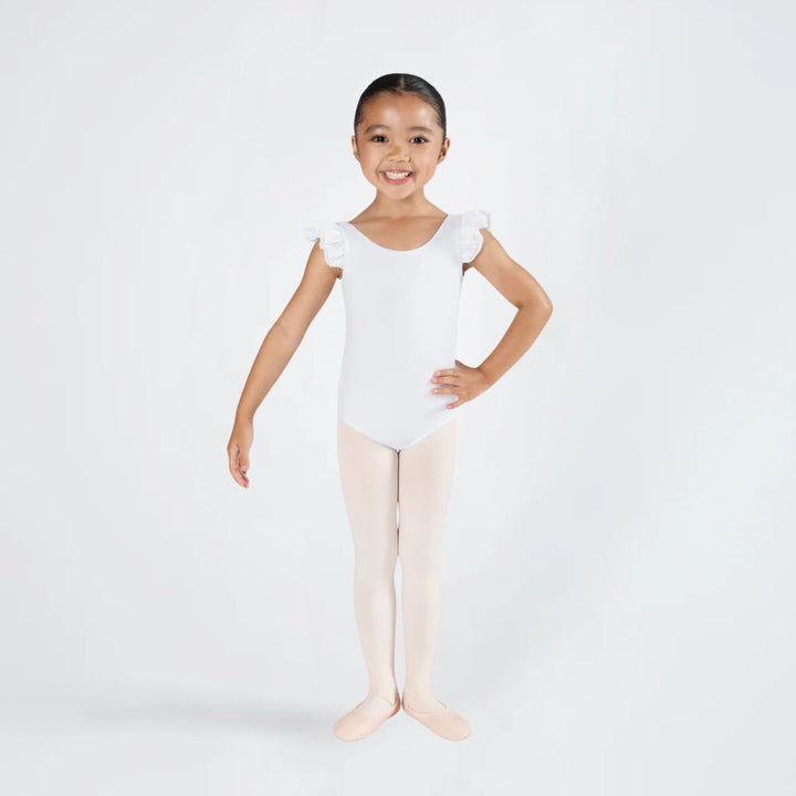 Energetiks Girls Emery Frill Sleeve Scoop Neck Leotard