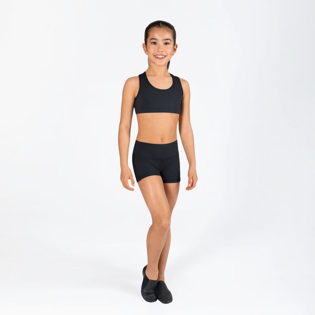 Energetiks Girls Addison T-Cut Racer Back Dance Crop Top