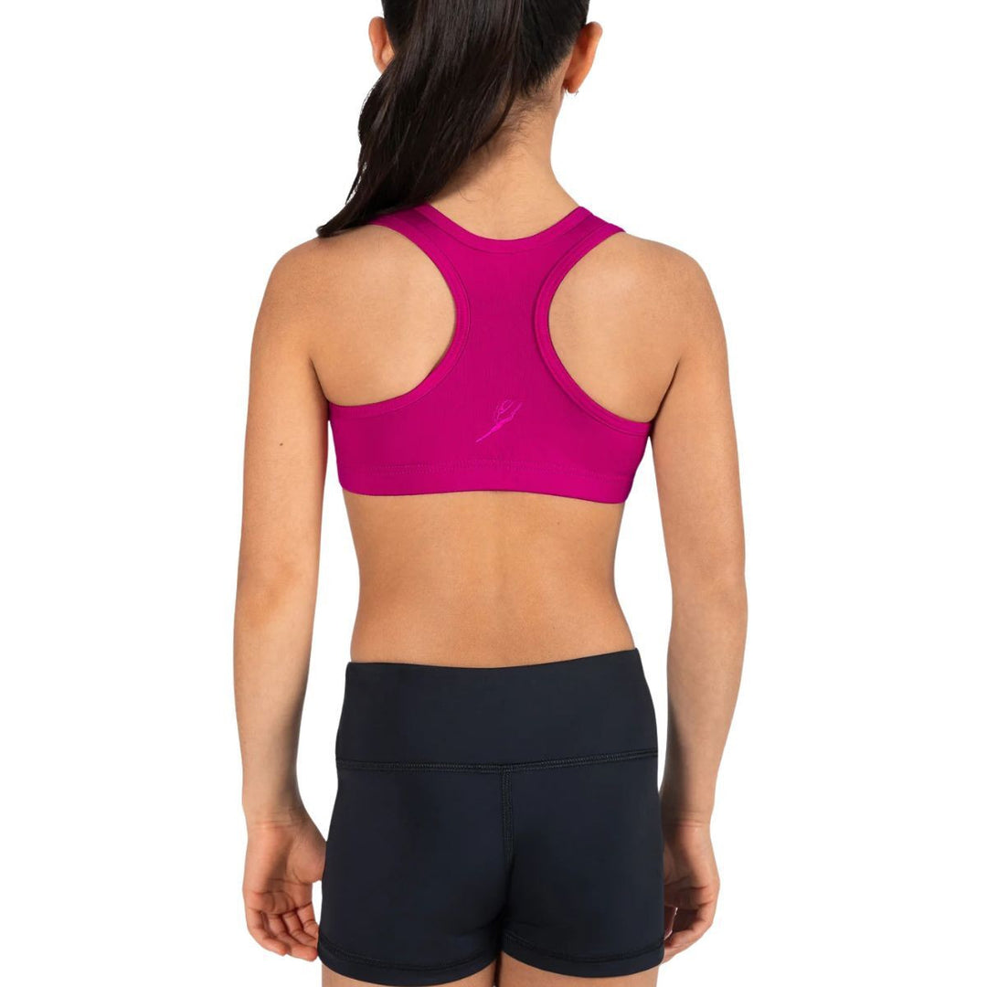 Energetiks Girls Addison T-Cut Racer Back Dance Crop Top