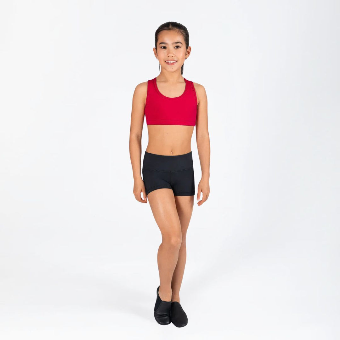 Energetiks Girls Addison T-Cut Racer Back Dance Crop Top