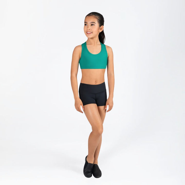 Energetiks Girls Addison T-Cut Racer Back Dance Crop Top