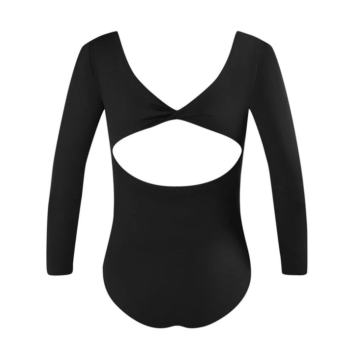 Energetiks Girls Avery Long Sleeve Twist Front Dance Leotard