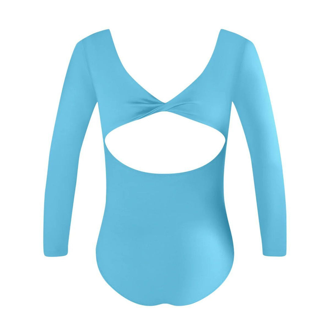 Energetiks Girls Avery Long Sleeve Twist Front Dance Leotard