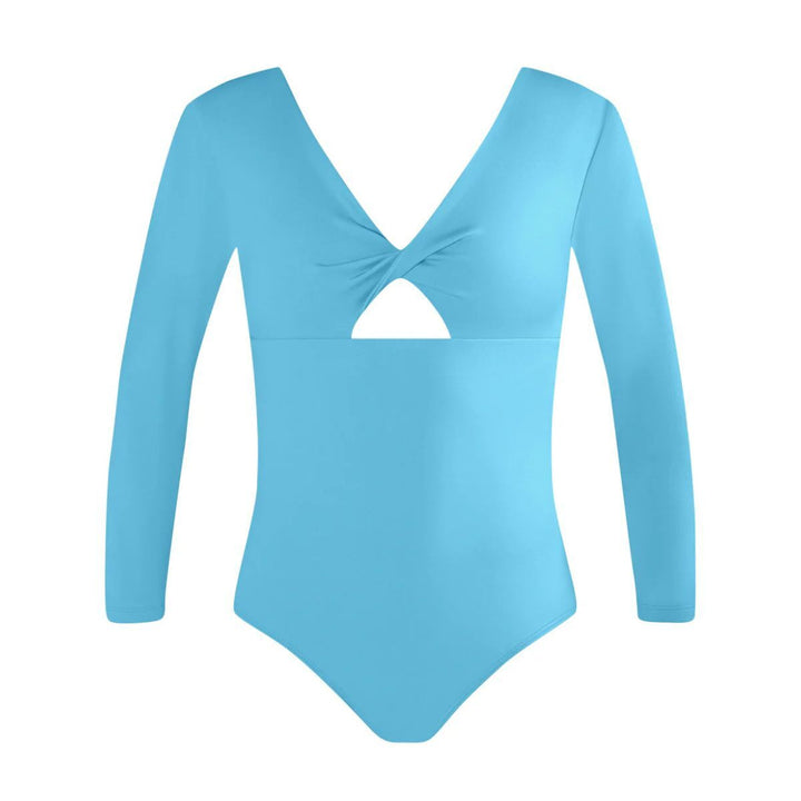 Energetiks Girls Avery Long Sleeve Twist Front Dance Leotard