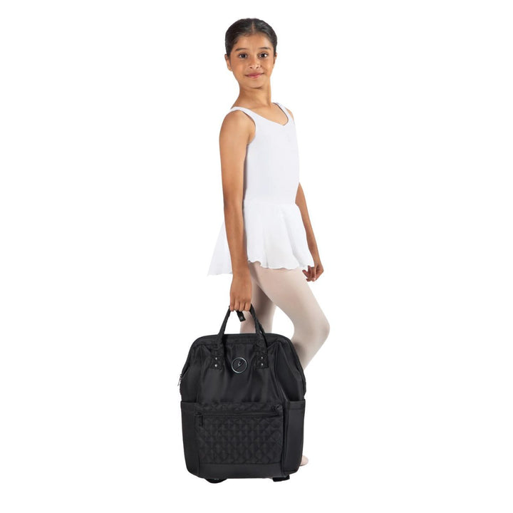 Energetiks Black Large Nova Quilted Pocket Dance Backpack