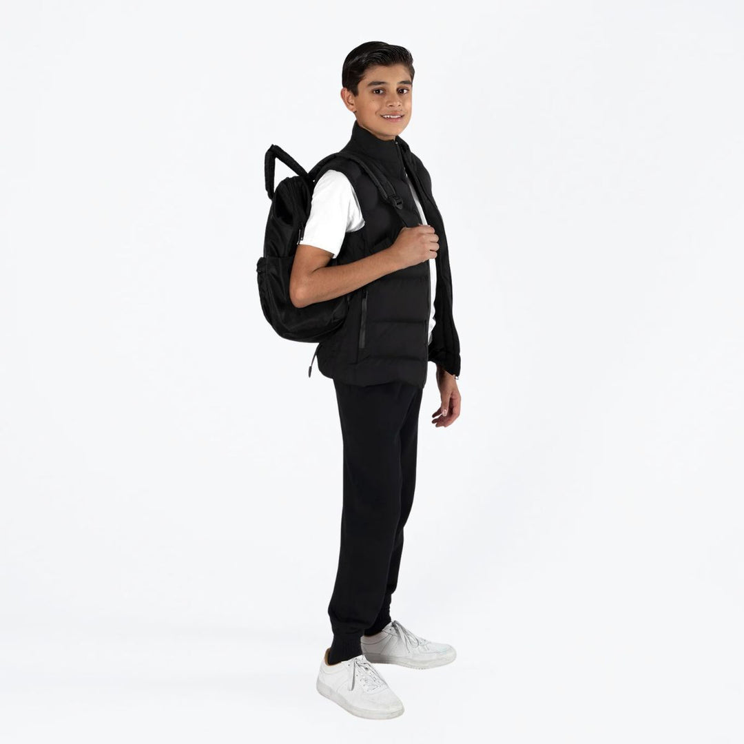 Energetiks Black Large Nova Quilted Pocket Dance Backpack