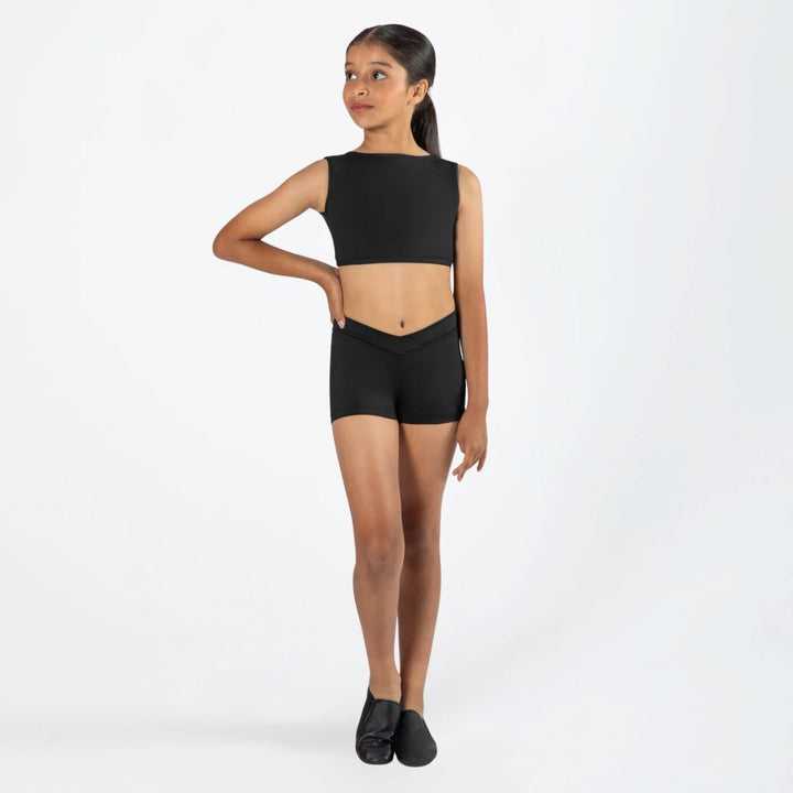 Energetiks Claudia Crossed V Waist Dance Short Children Size