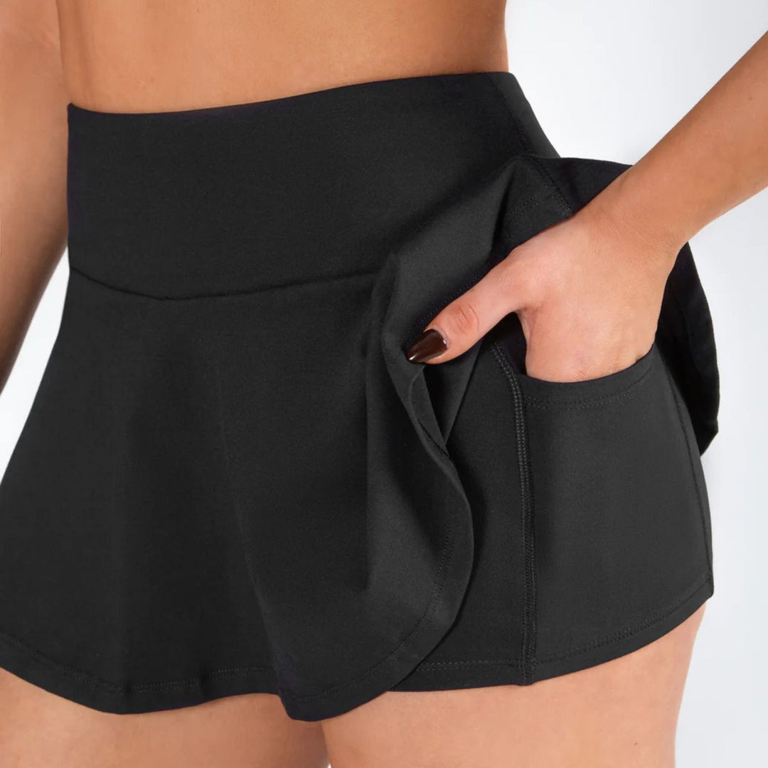 Energetiks Women Clea Skort Attached Skirt and Short