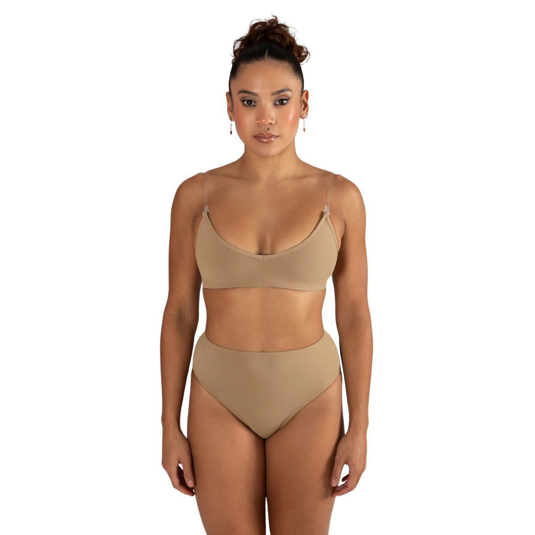 Energetiks Clear Back Bra Dance Underwear Garment Adult Size