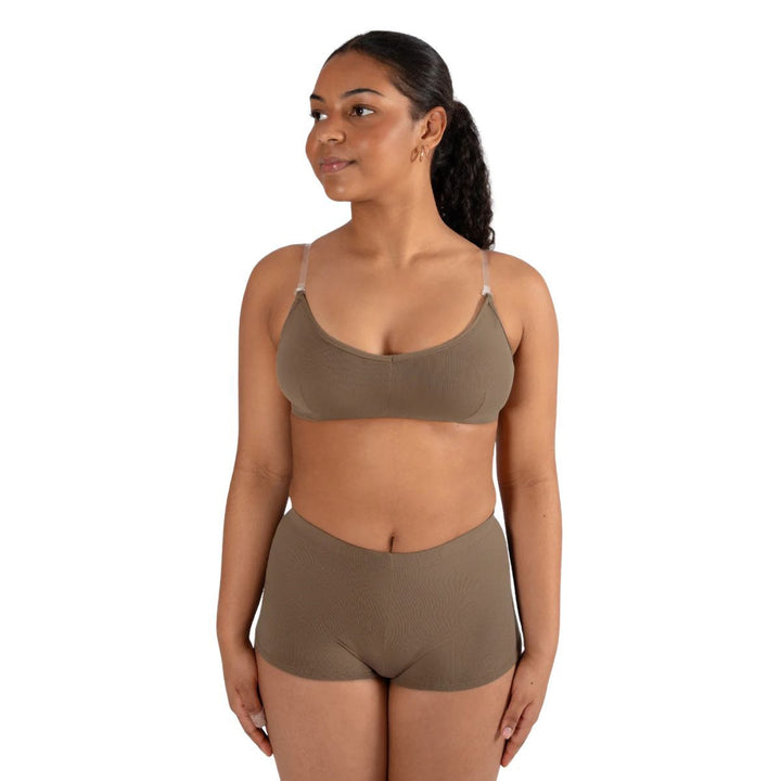 Energetiks Clear Back Bra With Removable Cups Adult Sizes