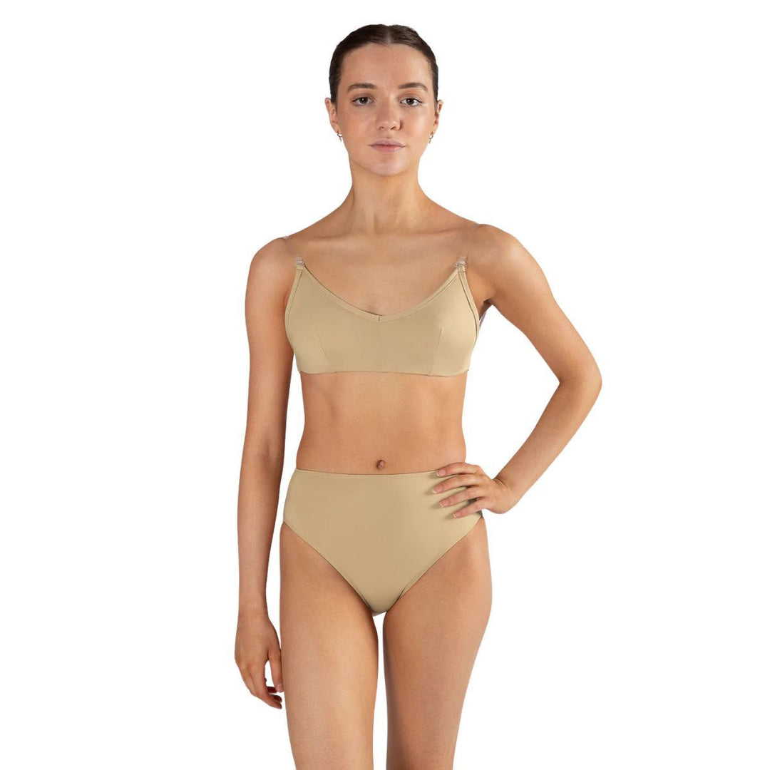 Energetiks Clear Back Bra With Removable Cups Adult Sizes