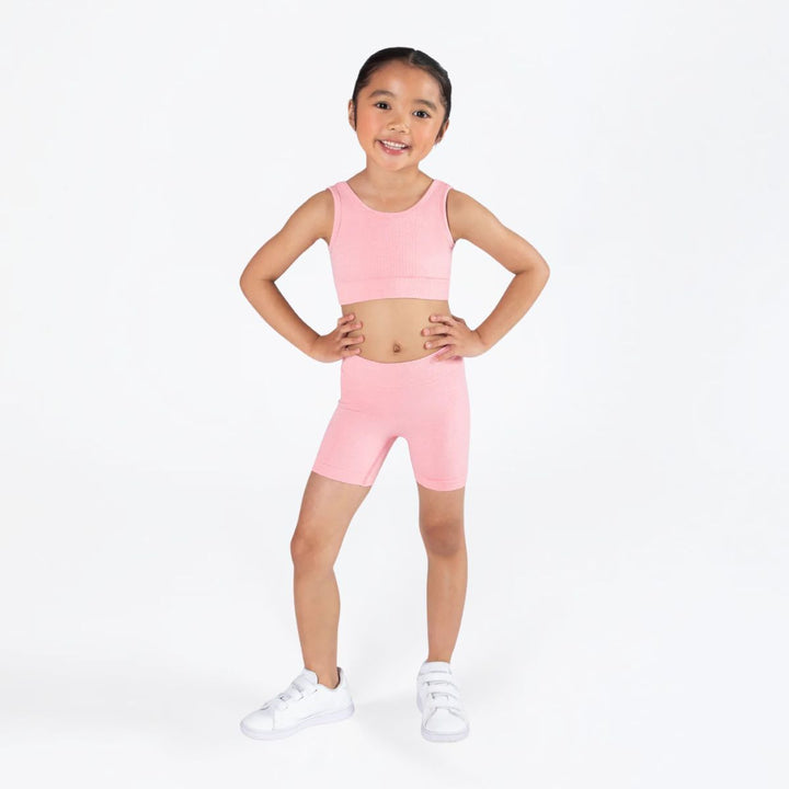 Energetiks Crop Top and Seamless Bike Short Set Girls Sizes
