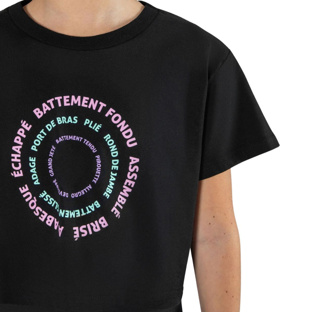 Energetiks Women Graphic Parker Cropped Supportive Dance Tee
