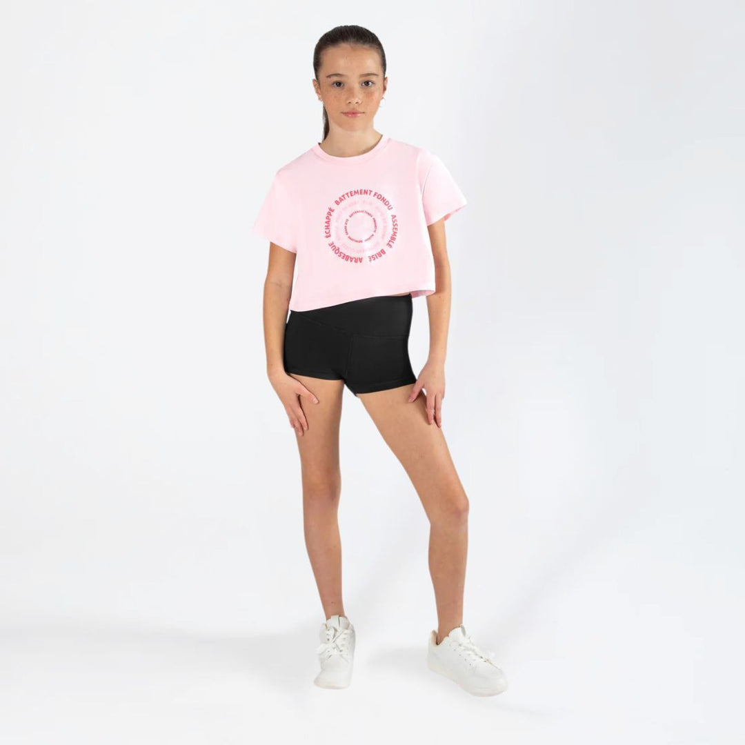 Energetiks Women Graphic Parker Cropped Supportive Dance Tee