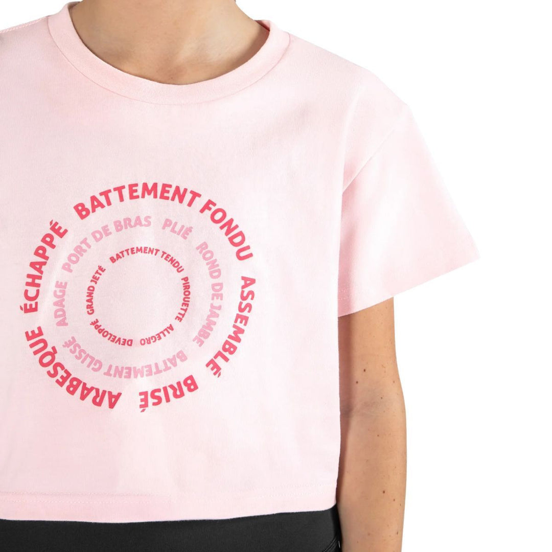 Energetiks Girls Graphic Parker Cropped Supportive Dance Tee