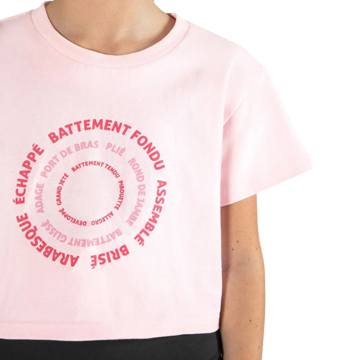 Energetiks Girls Graphic Parker Cropped Supportive Dance Tee