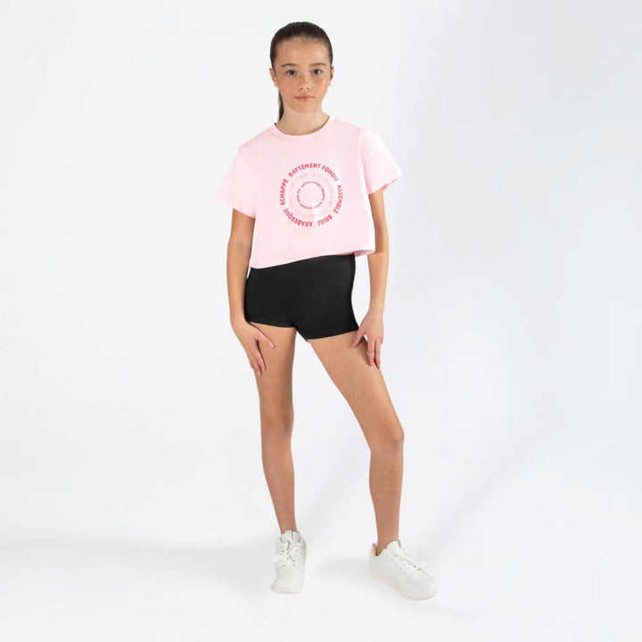 Energetiks Girls Graphic Parker Cropped Supportive Dance Tee