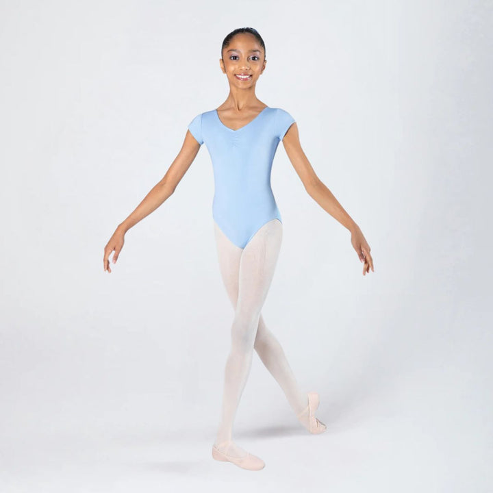 Energetiks Girls Heidi Cap Sleeve Gathered Ballet Leotard