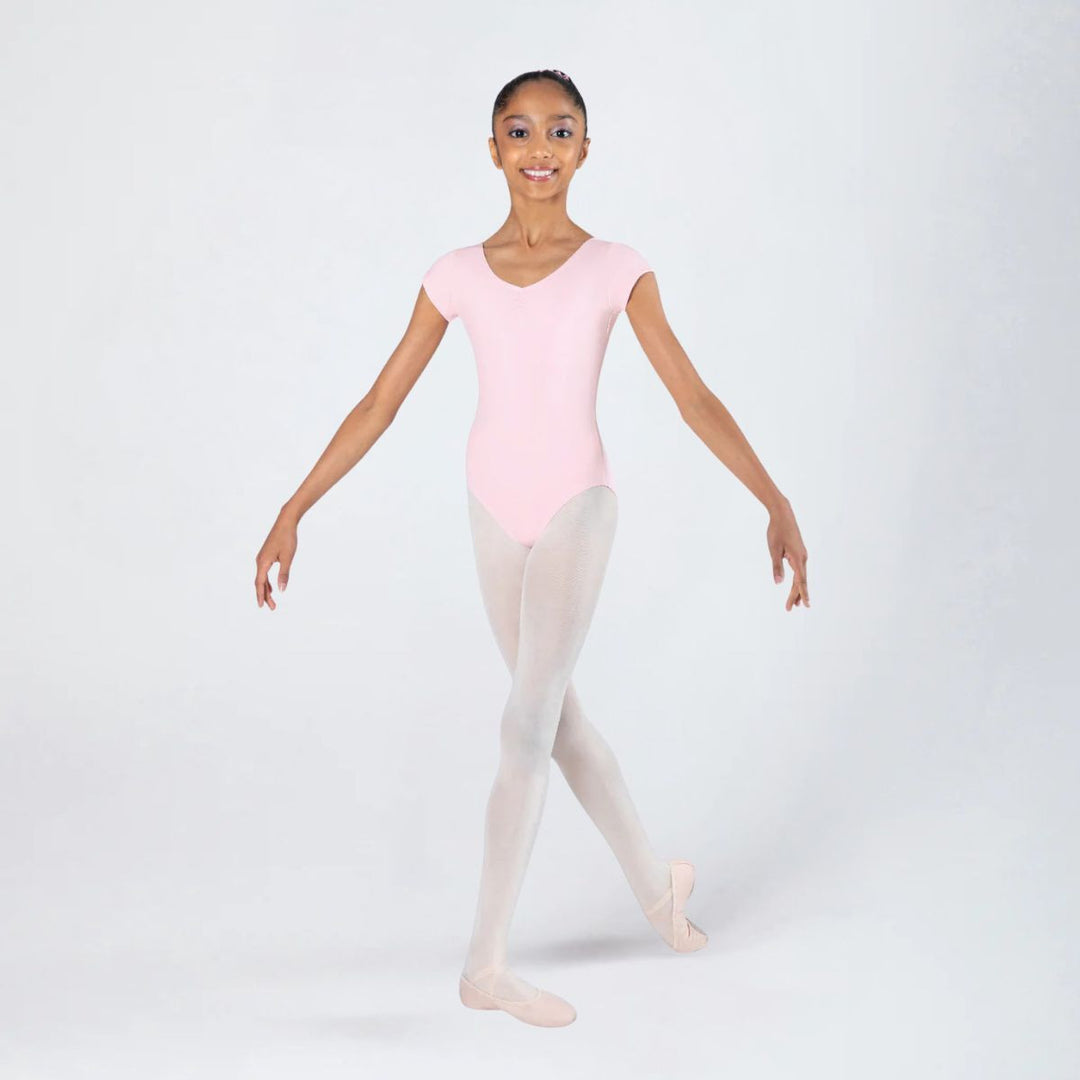 Energetiks Girls Heidi Cap Sleeve Gathered Ballet Leotard