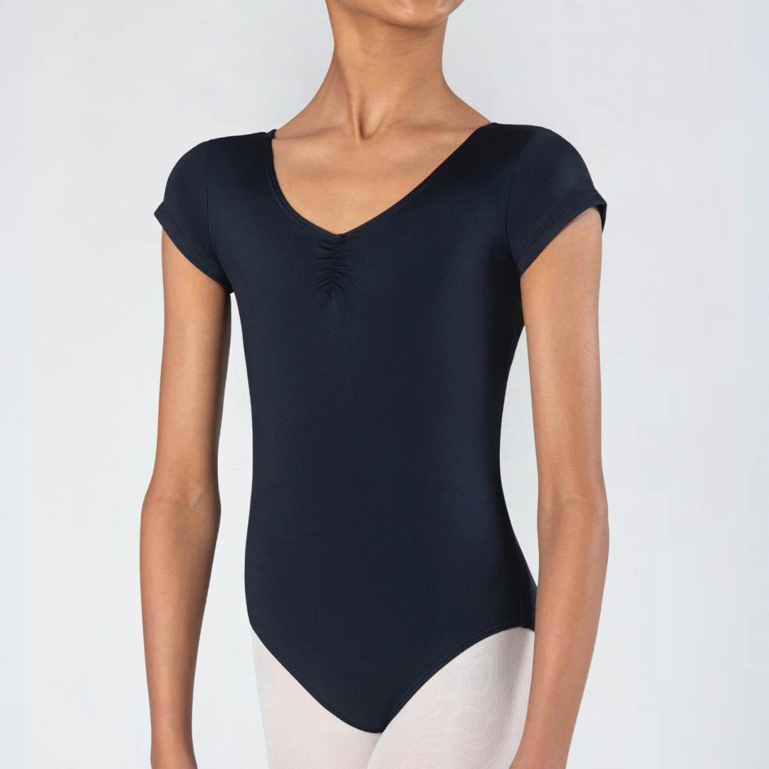 Energetiks Girls Heidi Cap Sleeve Gathered Ballet Leotard