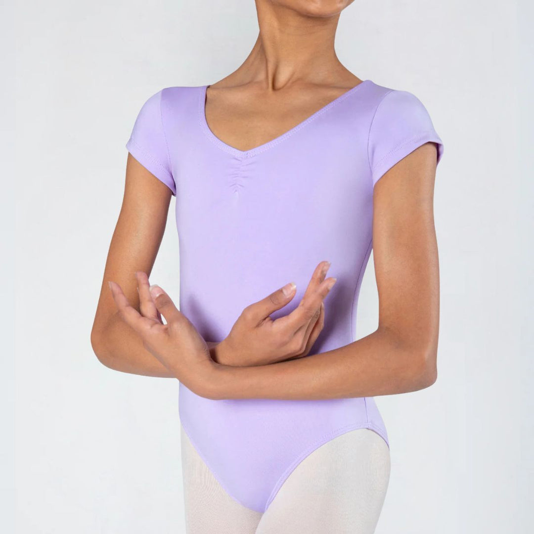 Energetiks Girls Heidi Cap Sleeve Gathered Ballet Leotard