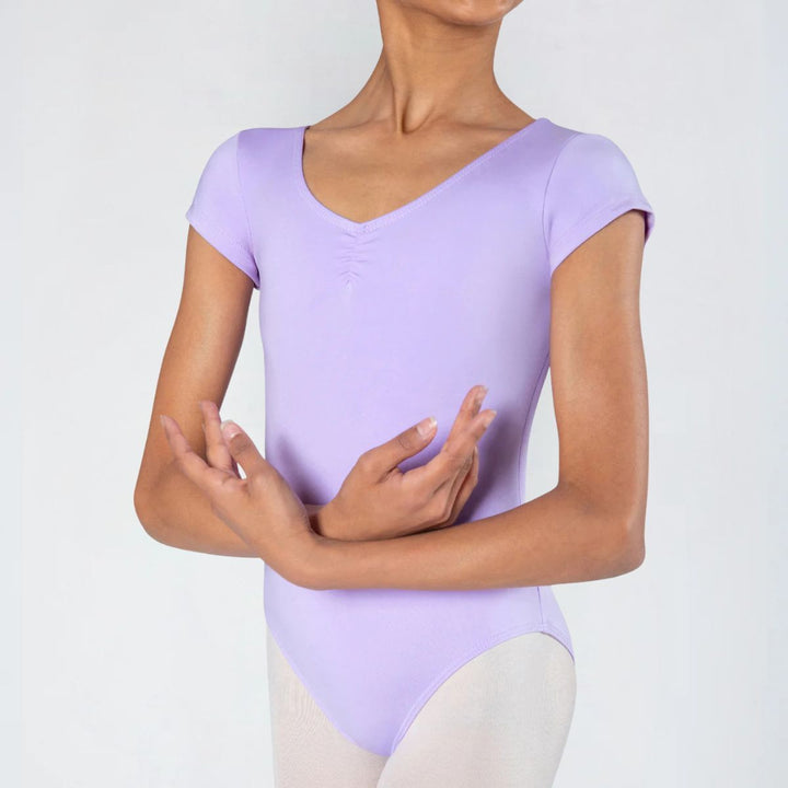 Energetiks Girls Heidi Cap Sleeve Gathered Ballet Leotard