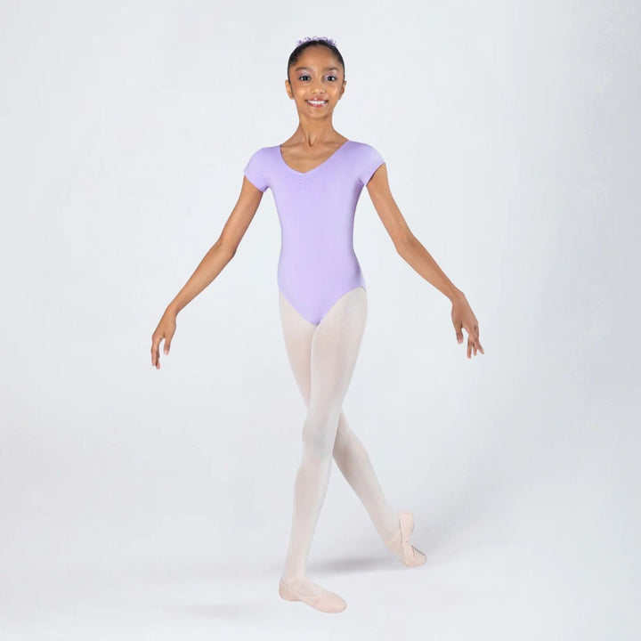 Energetiks Girls Heidi Cap Sleeve Gathered Ballet Leotard