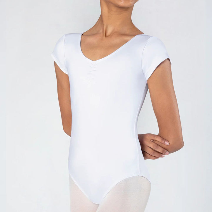 Energetiks Girls Heidi Cap Sleeve Gathered Ballet Leotard