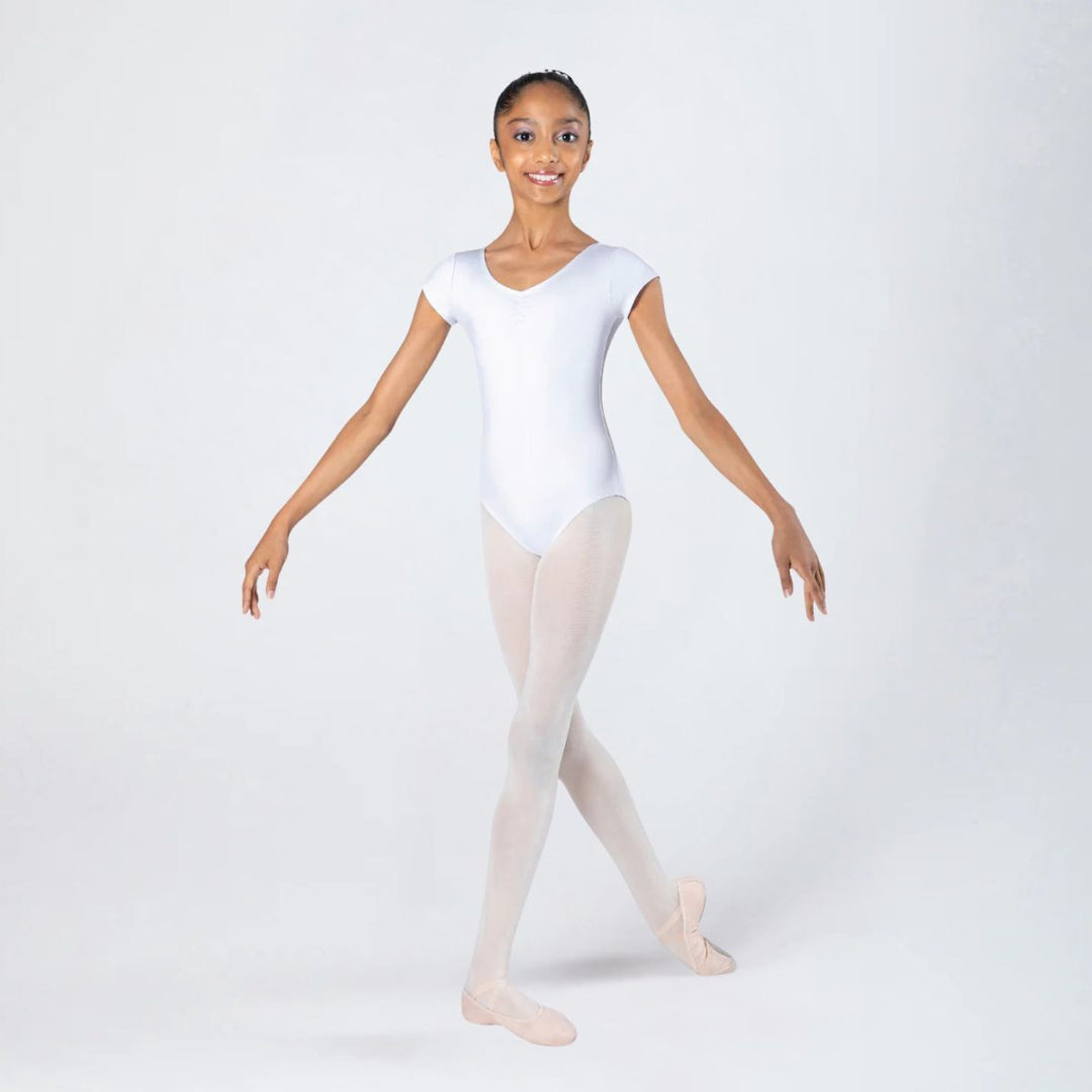 Energetiks Girls Heidi Cap Sleeve Gathered Ballet Leotard