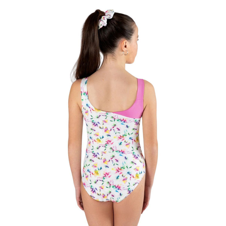 Energetiks Izzy  Two-Tone Cross-Over Bodice Leotard Girls