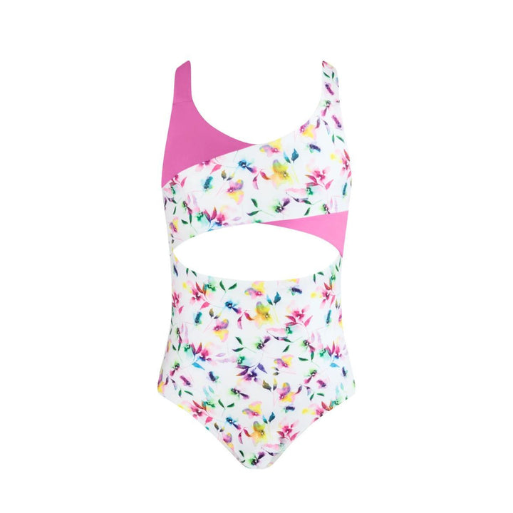 Energetiks Izzy  Two-Tone Cross-Over Bodice Leotard Girls