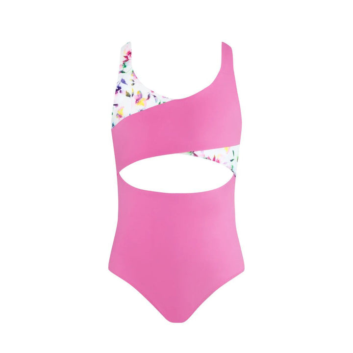 Energetiks Izzy  Two-Tone Cross-Over Bodice Leotard Girls