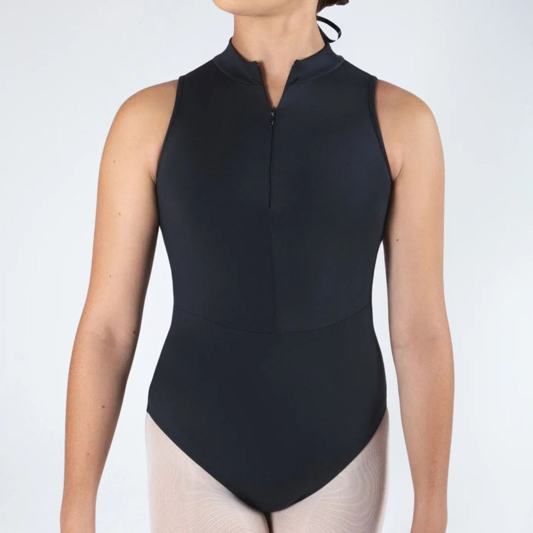 Energetiks Girls Kity High Neckline Zip Front Leotard