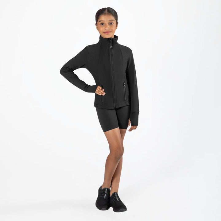 Energetiks Lara Endurance Black Zip Jacket Children Sizes
