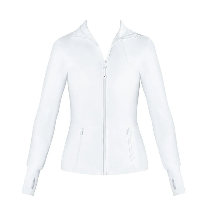 Energetiks Lara Fitted Sleeves Zip Pocket Jacket Womens Size