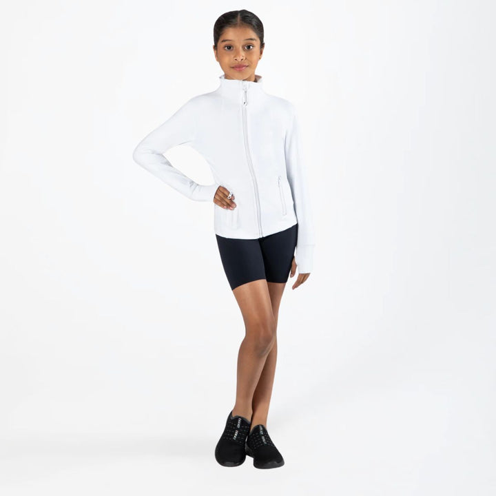 Energetiks Lara Fitted Sleeves Zip Pockets Jacket Girls Size