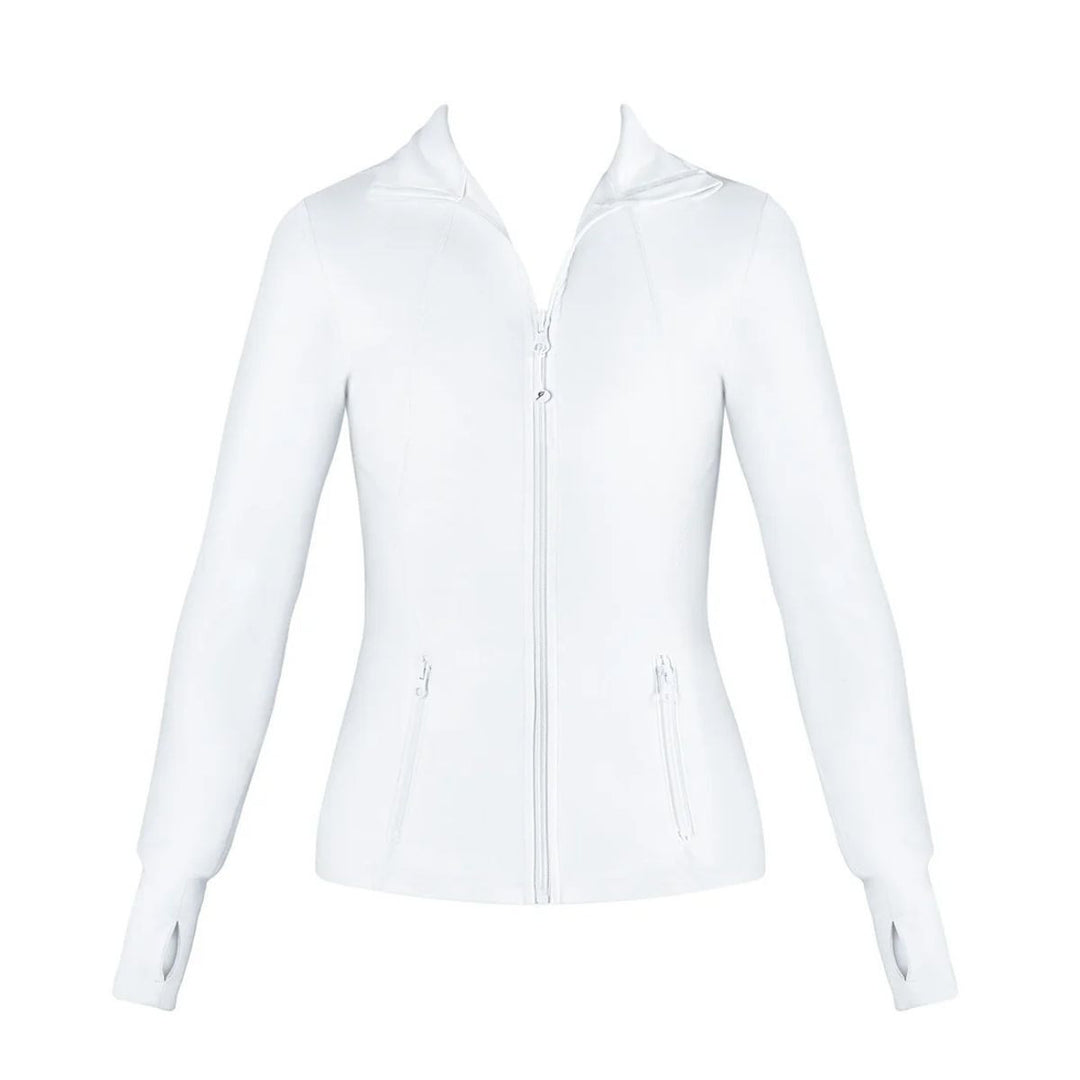Energetiks Lara Fitted Sleeves Zip Pockets Jacket Girls Size