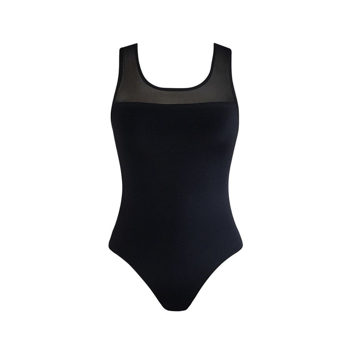 Energetiks Lisa Detailed Back Mesh Leotard Womens Sizes
