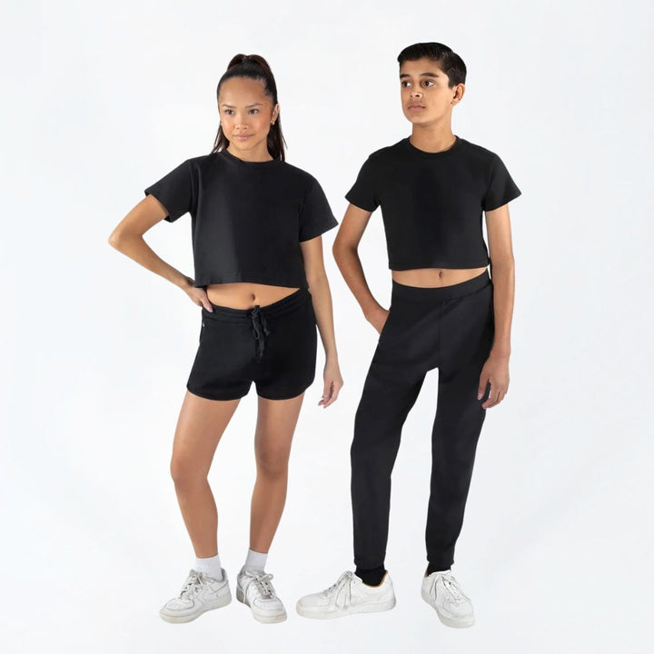 Energetiks Parker Round Neck Cropped Children Dance Tee