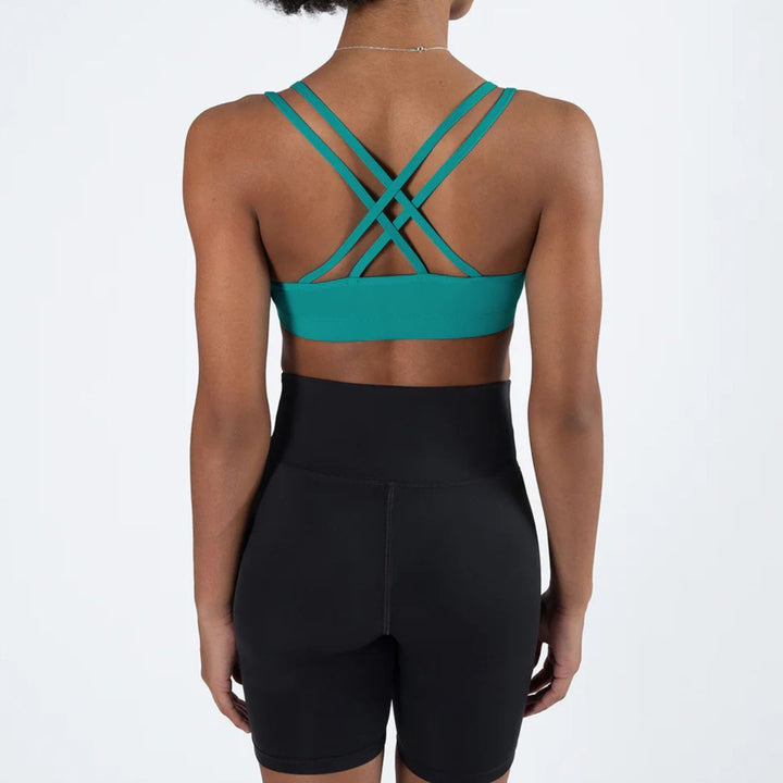 Energetiks Women Roxy Cross Back Supportive Dance Crop Top