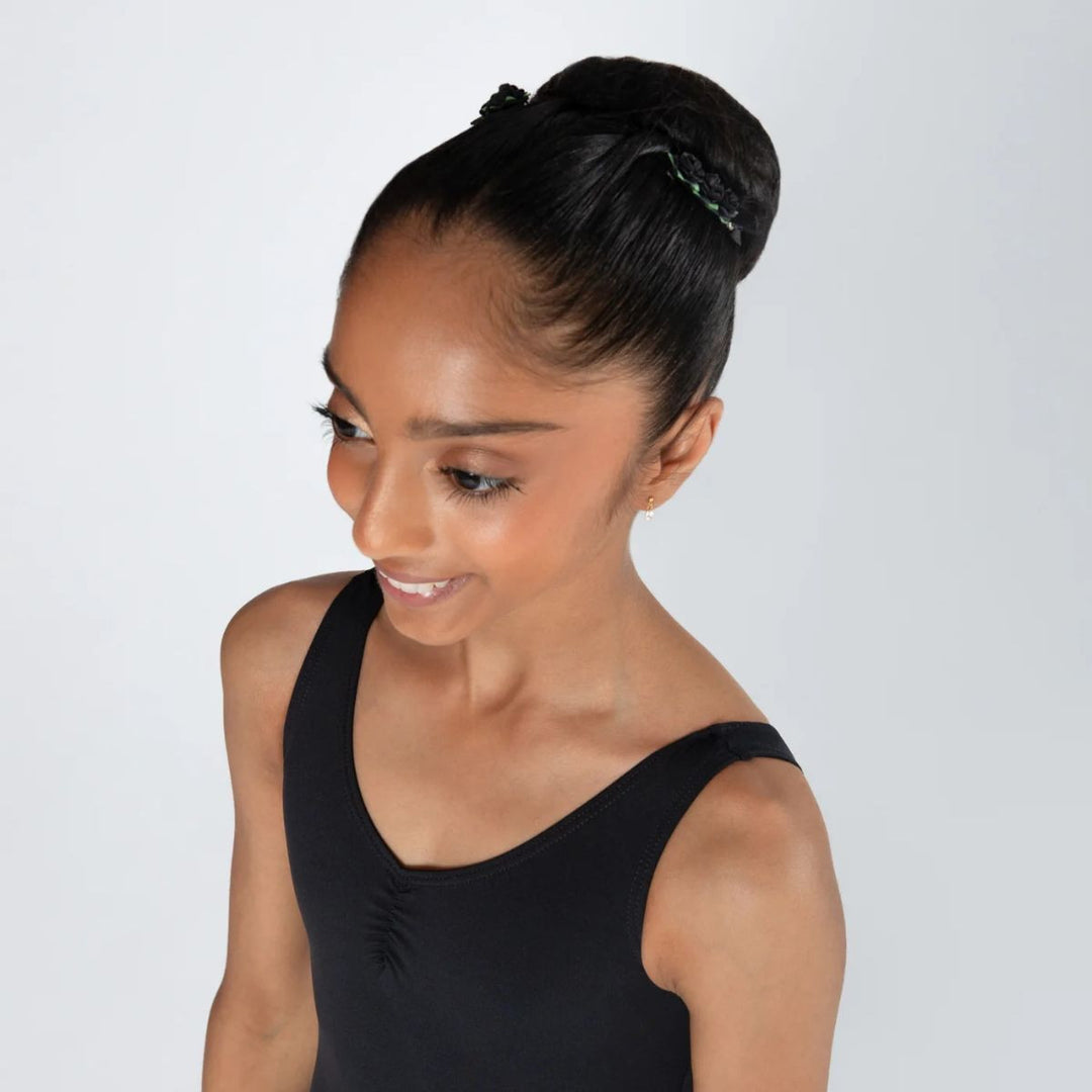 Energetiks Satin Floral Blossom Hair Clips Two Hair Clips