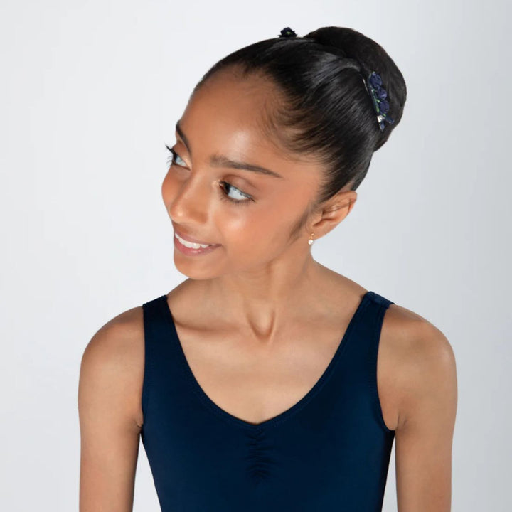Energetiks Satin Floral Blossom Hair Clips Two Hair Clips
